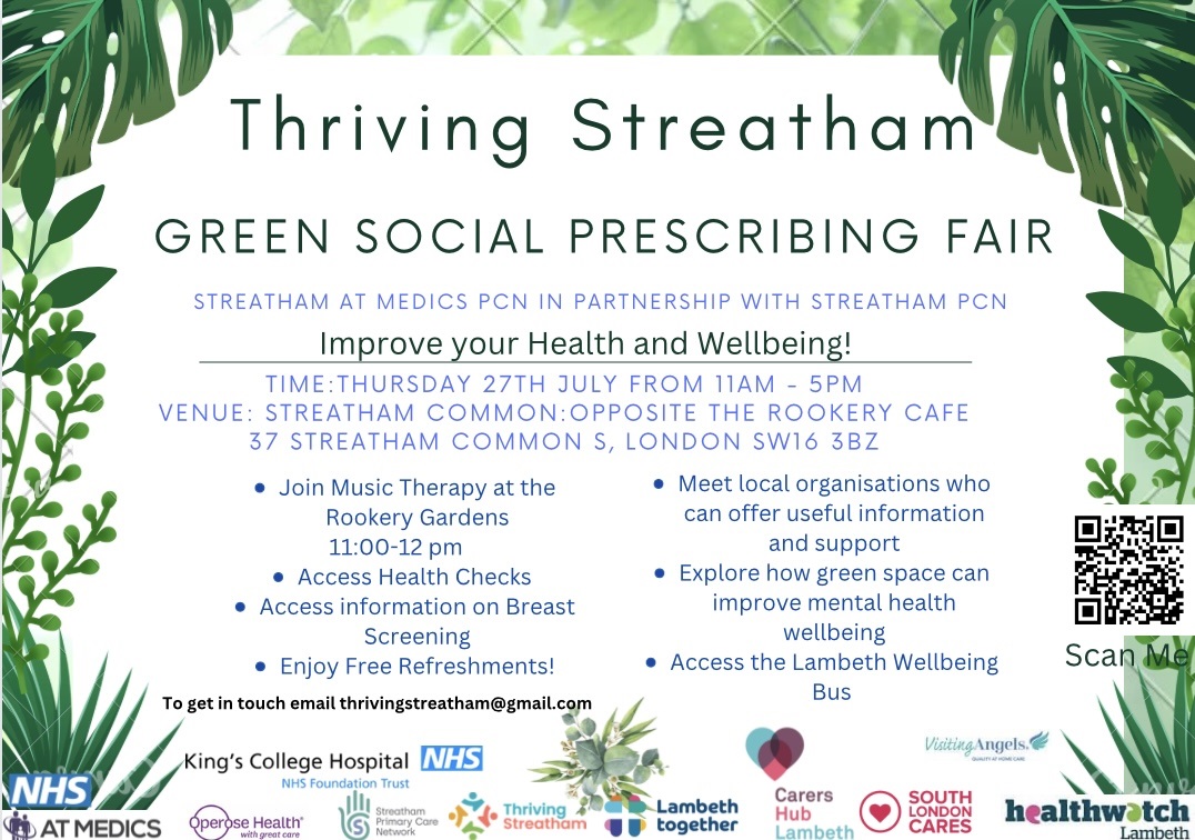 Green Social Prescribing Event Health and Wellbeing Fair.